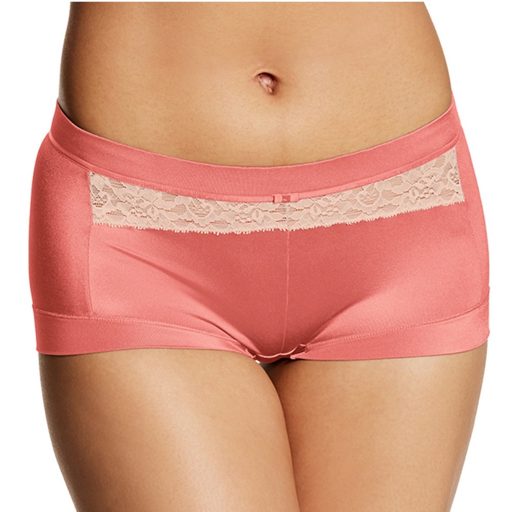 Maidenform Dream 40774 Microfiber and Lace Boyshorts Panties